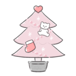 ピンククリスマスツリー