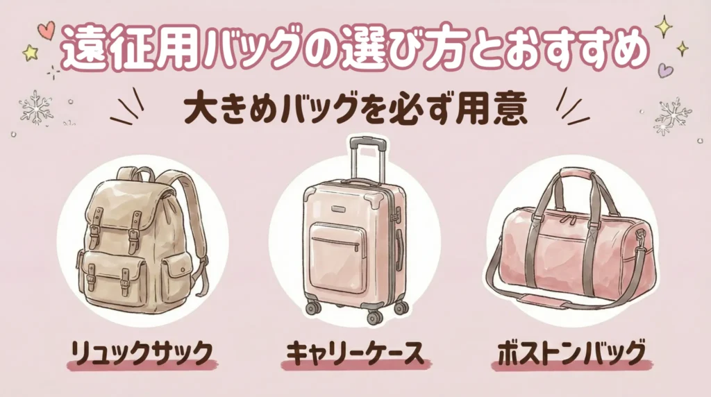 ジャニーズライブ持ち物リスト｜遠征用バッグの選び方とおすすめ