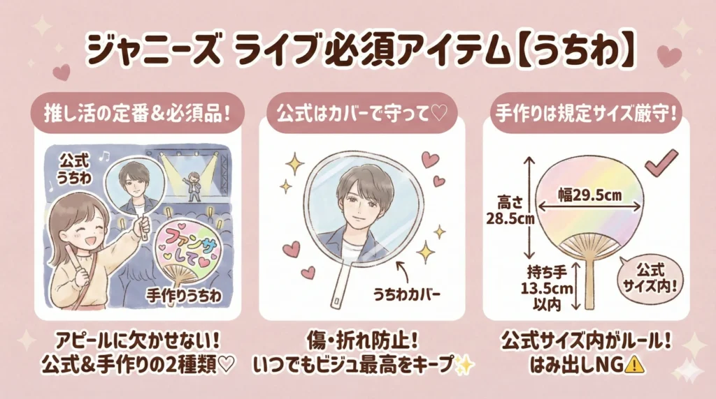 ジャニーズライブ必須アイテム【うちわ】