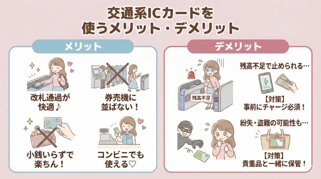 ジャニーズライブで交通系ICカードを使うメリット・デメリット