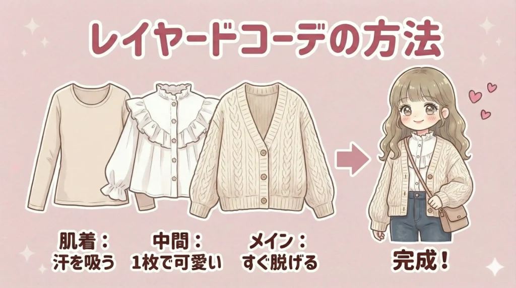 冬のジャニーズライブの服装で失敗しない3つの方法【レイヤードコーデの方法】