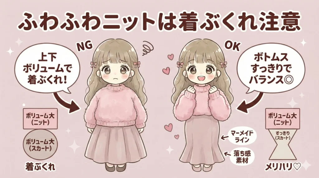 冬のジャニーズライブにおすすめの服装5選｜【ふわふわニットは着ぶくれしやすい点に注意】