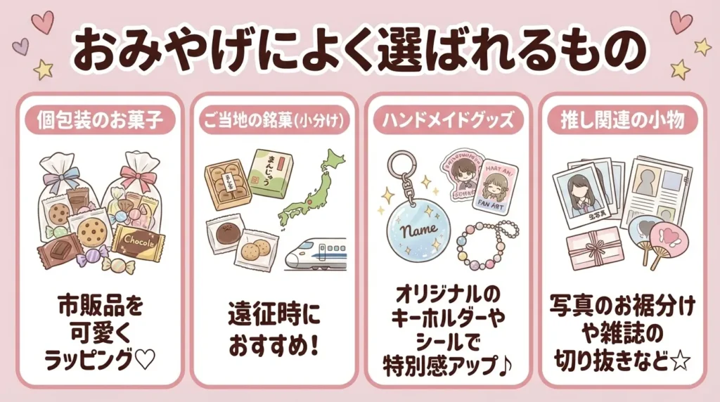 おみやげによく選ばれるもの