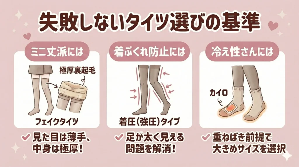 冬のジャニーズライブの服装にプラスすべき防寒グッズ【失敗しないタイツ選びの基準】