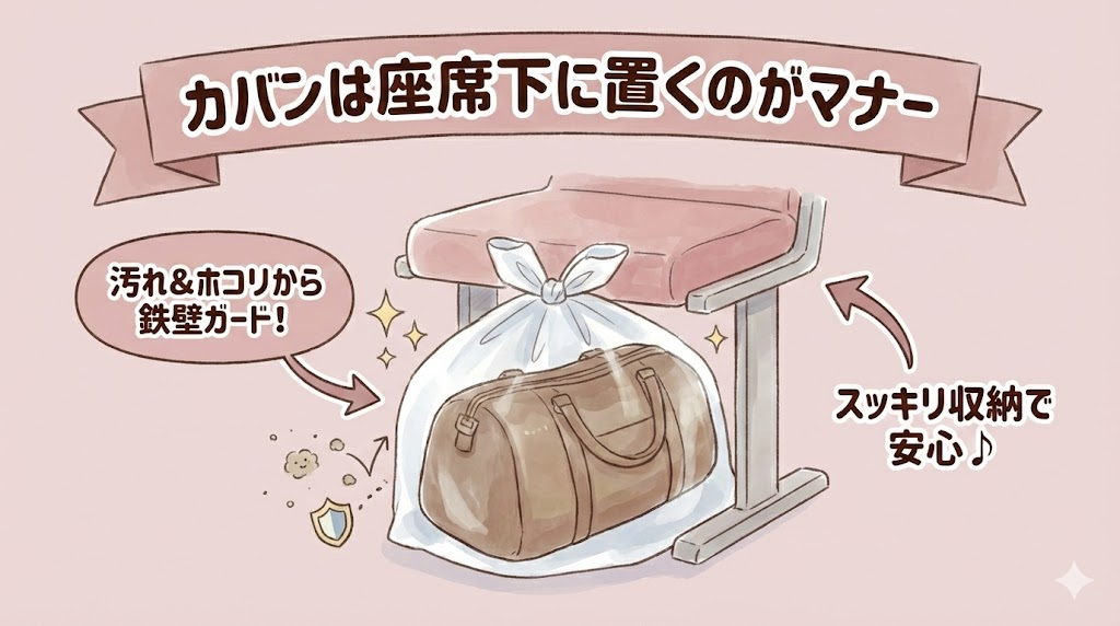 ライブ中、カバンはどこに置くのが正解ですか？【汚れが気になる場合はゴミ袋に入れれば解決】